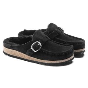 Birkenstock Buckley Shearling Suede Clog Black US Ladies 8 N - EU 39